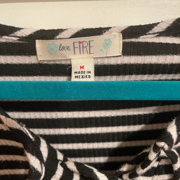 Black and White Stripped Dress - Picture 2 of 3